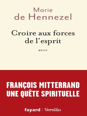 cover image of Croire aux forces de l'esprit